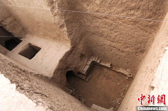 11月14日，针对来自河南的上官家族后裔提出的原址重点保护上官婉儿墓的建议，陕西省考古研究院表示，目前正在和施工单位商讨合适的保护方案。资料图为上官婉儿墓。中新社发 张远 摄