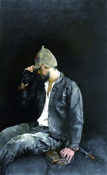 战 士（油画·局部） 郭润文