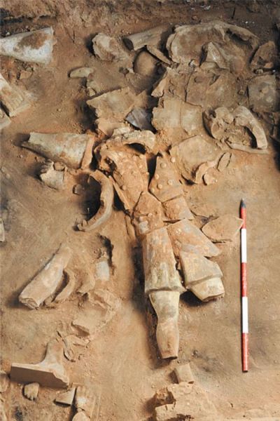 2012 年 4号俑出土现状