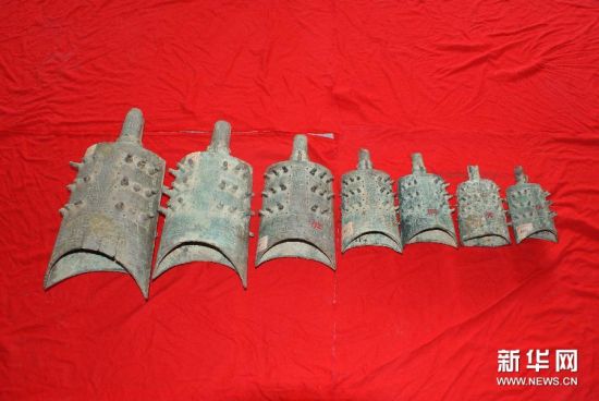 这是横岭山古墓出土文物（10月25日摄）。