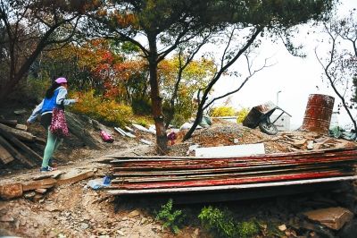 目前位于香山附近的齐白石墓地尚在施工之中摄影/本报记者　袁艺