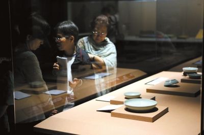 台北故宫展品，汝窑瓷器。