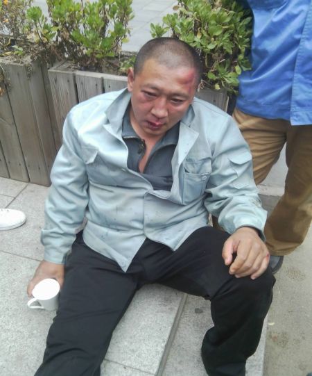 被打伤的王玉良