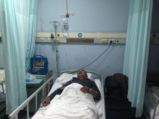 王玉良在医院救治