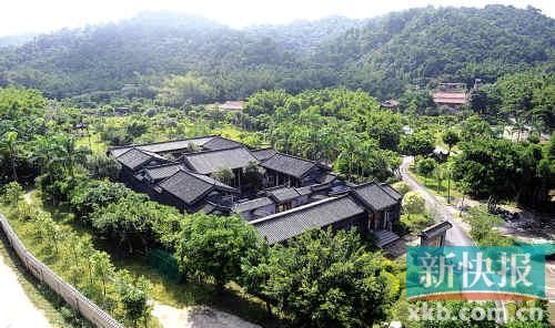 奢华仿古建筑群全貌。