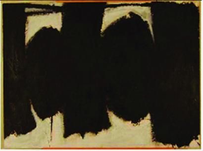 这幅“美国抽象表现主义画家罗伯特·马瑟韦尔作品”，后证实出自钱培琛。