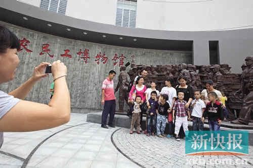 ■农民工博物馆目前参观的人流已经不太多。蔡弘/摄（资料图）