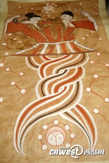 伏羲女娲唐代绢画