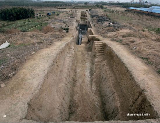 良渚古城考古现场。 图片由主办方提供