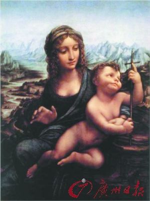 达·芬奇《圣母玛利亚与亚恩温德》，2003年于苏格兰的一家博物馆失窃。