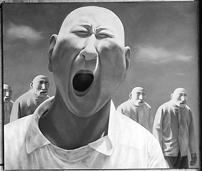 方力钧标志性作品