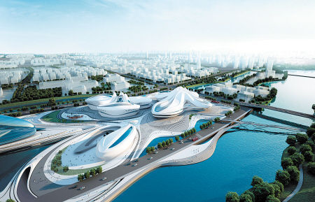 梅溪湖艺术馆效果图。资料图片