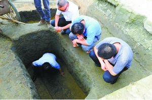 考古发掘现场。