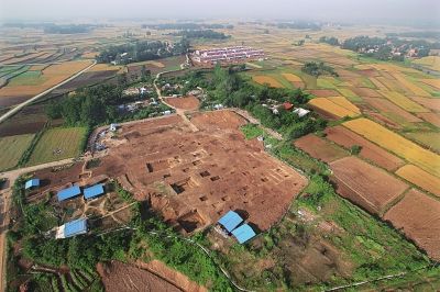 叶家山墓地全景。（资料图片）