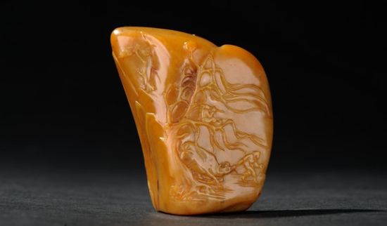 林飞作田黄石观音挂件 含绳重10.4g 第十六届海峡艺交会作品