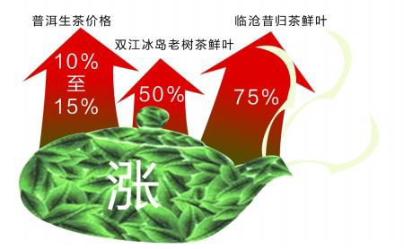 数据</p>

<p>　　云南连续干旱导致古树茶产量大幅下降，而市场的需求和投资者的介入，无形中再次推高茶叶价格。不过，南都记者了解到，与2007年普洱茶全线暴涨相比，此轮涨势结构性明显不同。</p>

<p>　　<strong>古树茶成涨价主力军</strong></p>

<p>　　云南省农业厅茶业处此前曾发布消息称，全国产茶大省云南今年春茶生产总体形势良好，总体呈现“量增价涨”态势。其中，涨幅最为明显的是“茶山古树”高端普洱茶，平均上涨20%以上，个别产品超过40%。普洱市茶叶局统计数据显示，景迈古茶从去年的每公斤500元至600元涨到今年的800元至900元，困鹿山古茶从去年的每公斤1000元左右涨到今年的1300元，邦崴古茶从去年的每公斤200元涨到今年的300元。</p>

<p>　　信阳国际茶城运营公司总经理欧阳道坤对南都记者表示，此次价格上涨幅度最大的主要是古树茶，因为其产量有限，较为稀缺，而且具有独特的个性。消费的群体近年来不断扩大，首先供求关系就推动其价格的上涨，其次是炒作的力量。古树茶在经过一段时间的存放陈化之后，风味会改变，有升值空间，而且风险较小，这就使得游资又开始参与进来炒作，进一步推动价格的上涨。</p>

<p>　　据了解，云南今年春茶产量总体增加，产量预计达10万吨，同比增加10%左右。中国茶叶流通协会等联合发布的《2013全国春茶产销形势分析报告》也显示，普洱生茶的价格有10%至15%的上涨，但“云南个别小区域名茶价格飙升，如双江冰岛老树茶鲜叶每公斤价格1200元，同比涨50%，临沧昔归茶鲜叶每公斤420元，比去年同期增长75%”。</p>

<p>　　<strong>需求推动大过投资炒作</strong></p>

<p>　　毛茶价格上涨推动成品普洱茶价格“水涨船高”，除云南连续干旱导致古树茶产量大幅下降，市场供不应求外，此次普洱价格上涨也不难发现游资身影。不过在欧阳道坤看来，“这一次普洱茶的价格上涨与上次不太一样，上次是所有普洱茶的茶种都在上涨，全民参与炒作，这一次主要是古树茶上涨得比较厉害，有一些较为懂行而且理性的行业人士与投资人并未参与炒作。然而，目前也有投资人盲目入市，出现一些不太好的苗头，市面上也出现了一些假的古树茶，如果任其发展，将会对产业链造成破坏。”</p>

<p>　　在众多专家看来，今年普洱涨价潮与2007年相比有着既相似又不同的地方。所谓相似是指背后都有投资客的推动，而不同则是今次市场冷静不少，普洱茶在经历春节后至5月初的狂涨后，近期又出现明显回落。</p>

<p>　　有不愿具名云南茶商对南都记者透露，上次普洱疯涨时，很多南方商人带着钱上山采购新茶，很多都不是专业茶商，明显是职业炒家，但是近三年来，越来越多的茶商为降低成本，越过普洱市、昆明市的中间茶商直接到产地采购茶叶。“他们有的指定要某棵古树的茶叶，出价自然比市场价高。这些茶商每次采购的量不大，大概在几十公斤以内，还有很多就是自己买去喝。”在这位茶商看来，此次普洱涨价炒作的程度没有上次那么强烈，需求的推动则要比上次要强得多。</p>

<p>　　广州茶文化副会长黄波也表示，普洱茶上涨主要有三个因素，一是经过多年品饮巿场的培育，普洱茶的认知和消费人群扩大，由原来的普洱茶消费的主力地区华南市场逐歩扩至北方巿场，江浙沪市场。二是普洱茶本身具有投资价值，这也是为什么在龙井价格跳水后，普洱茶依旧屹立不倒的原因，前者“食用性大于投资性”。再从国际国内经济大环境来看，投资者不敢介入房地产及股市黄金市场，而以投资、一线普洱茶产品为人民币资产。三是由于大量热钱涌入，导致投机者人为暴炒。</p>

<p>　　南都记者 侯睿之 实习生 胡雪薇</p>
<!-- publish_helper_end -->
                 

					<div class=