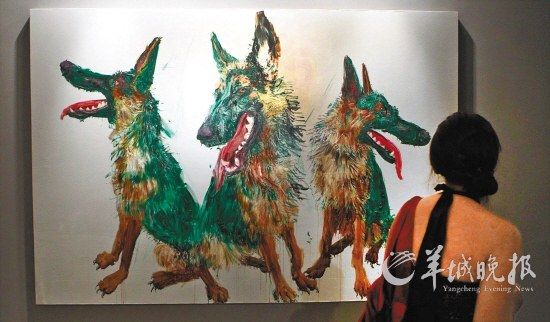 油画家周春芽作品