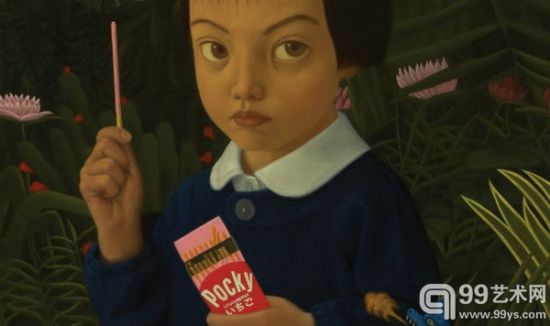 渡部满《Naoko 吃 Pocky》将在5月23–26日的亚洲当代艺术展上展出。