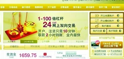 100倍的投资杠杆很有吸引力。 炒金公司网站截图