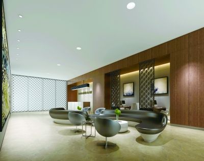 上海外高桥保税区仓储大厅效果图