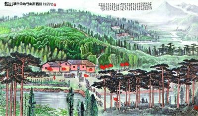 中国嘉德的李可染《韶山·革命圣地毛主席旧居》以1.24亿元成交，为2012年国内首件超过亿元的拍品。