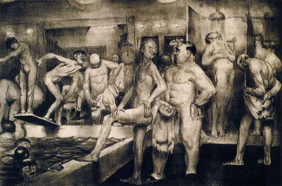 　乔治·贝娄，《淋浴》，1917