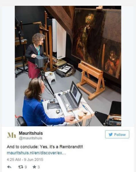 专家们在研究《索尔与大卫》