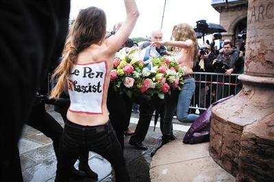 5月1日，“费曼”成员在法国举行抗议活动。