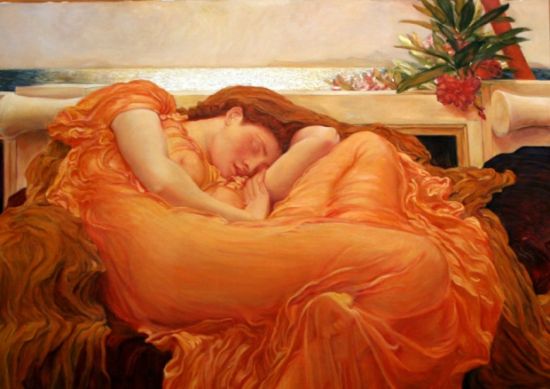 雷德里克·莱顿作品《Flaming June》炽热的六月 估价:60000-90000美元