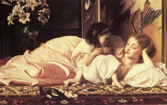 雷德里克·莱顿作品《 母亲与孩子》