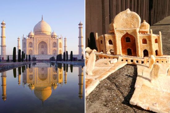 英国街头现微缩版泰姬陵形面包