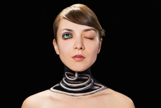 超现实肉眼3D人体彩绘