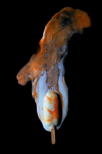 摄影：融化的冰淇淋