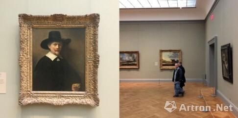 欧洲艺术界大牛伦勃朗(Rembrandt van Rijn)的木板油画《戴手套的男子像(Portrait of a Man Holding Gloves)》