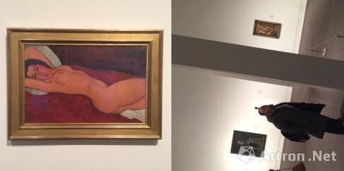 意大利画家莫蒂里安尼(Amedeo Modigliani)的油画《斜躺的裸女(Reclining Nude)》