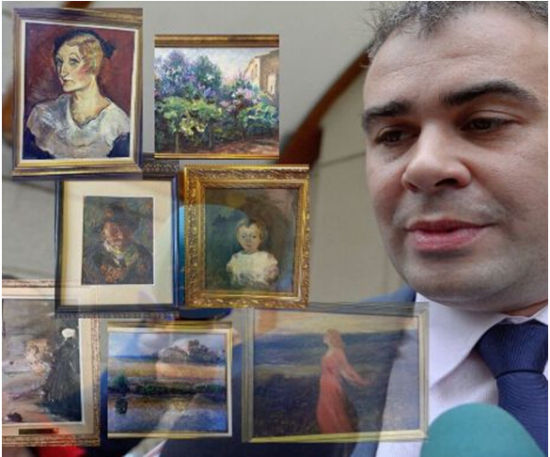 Darius Valcov与他所藏画作