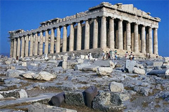 图注：希腊神庙