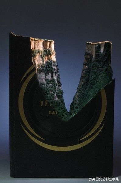 艺术家精致创意书雕美轮美奂