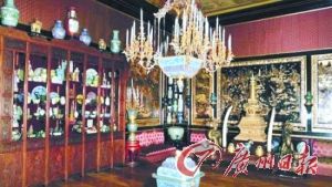 枫丹白露宫中国馆局部。（资料图）