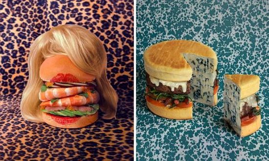 艺术家创造出世界上最奇特的60种汉堡