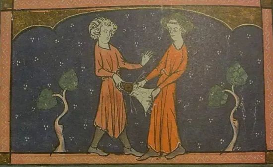 《玫瑰传奇》插图，1280年，法国
