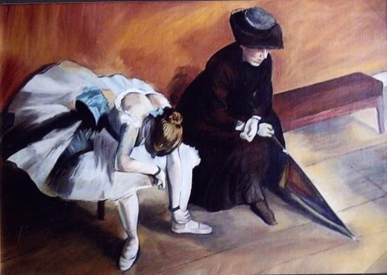 德加令人痛苦的精美之作《期待》