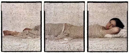 　　▲ 展出作品，摄影《RecliningOdalisque》(斜倚的宫女)，2008