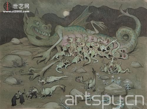 瑞典国家博物馆新购入伊瓦尔·阿荣森尔斯水彩作品