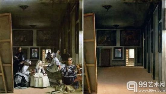 当世界名画只剩下背景