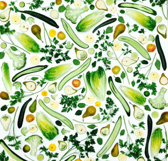 英国艺术家用蔬果作画 极致美感让人无法下口