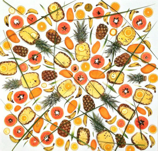 英国艺术家用蔬果作画 极致美感让人无法下口