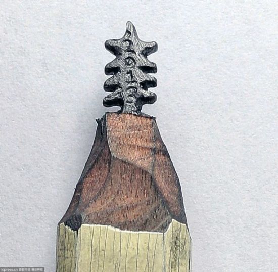 小小笔芯变精美雕塑