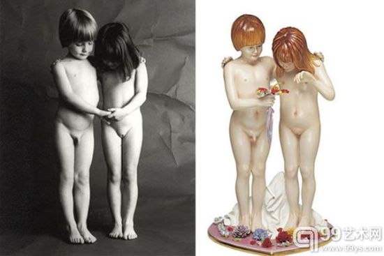 摄影师让·弗朗索瓦·博雷作品V.S.杰夫·昆斯雕塑作品《裸体》