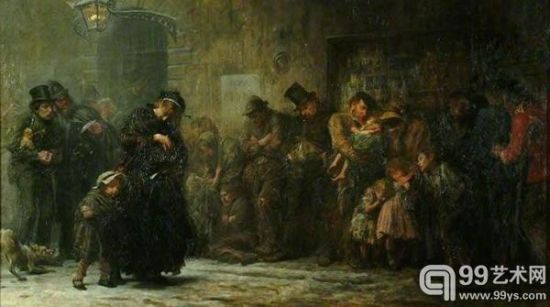 卢克·菲尔德斯画作《Applicants to a Casual Ward》